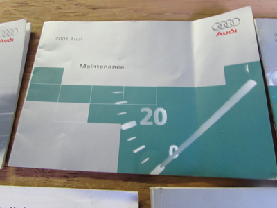 Audi TT Mk1 8N Owner's User's Manual Guide w/ Case6